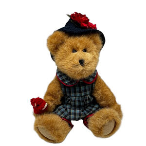 Bailey 1988-2003 Boyds Collection Bear #9199-22 With Bird And Birdhouse Sweater